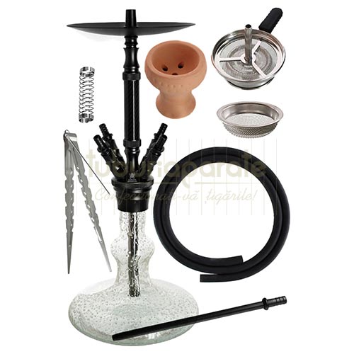 96791 Narghilea Kaya Elox Eco Carbonia Glow 70 CM Narghilea cu bol fosforescent marca Kaya editia Elox Eco Carbonia Glow 70 CM