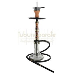 87103 Narghilea Kaya Elox Eco Mermer Gold Grey 62 CM