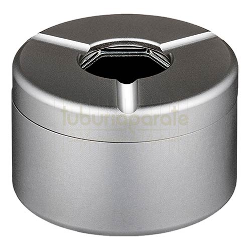 Scrumiera Angel 31 Scrumiera din metal de culoare argintie cu capac Angel 31