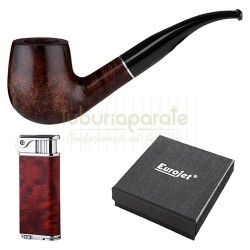 Pachet cadou Nr. 19 (pipa briar, bricheta pentru pipa) Set cadou, Pachet cadou Nr. 19 (pipa briar, bricheta pentru pipa), TuburiAparate.ro