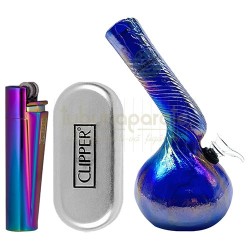 Pachet cadou Nr. 5 (bricheta metalica Clipper, bong sticla) Set cadou, Pachet cadou Nr. 5 (bricheta metalica Clipper, bong sticla), TuburiAparate.ro