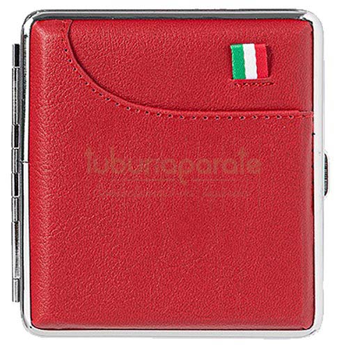Tabachera Tigari Angel 71 Red Tabachera pentru tigari Angel 71 Red cu exterior din piele artificiala de culoare rosie