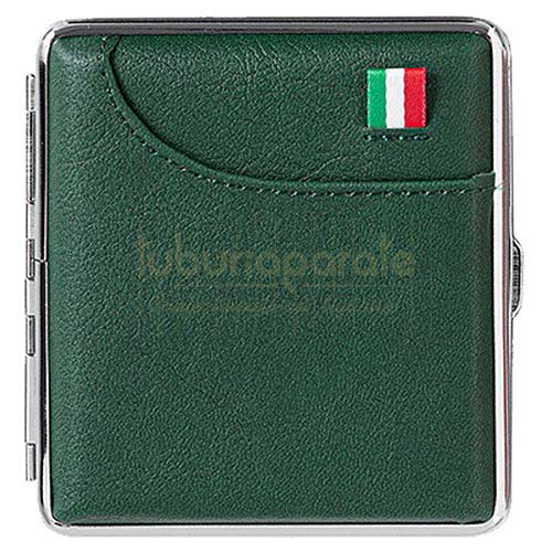 Tabachera Tigari Angel 72 Green Tabachera pentru pastrat tigarete cu exterior din piele Angel 72 Green