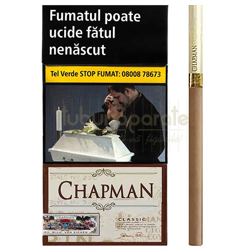 Chapman Classic Super Slim 100's Pachet cu 20 de tigari super slim lungi cu filtru Chapman Classic Super Slim 100's
