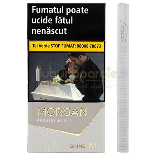 Morgan Shine 100's Pachet cu 20 de tigari lungi cu filtru cu carbon Morgan Shine 100's