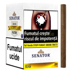 Tigari de foi Senator Filter Brown 65g (vanilie, caramel) 50