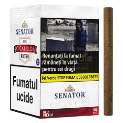 Tigari de foi Senator Filter Red 65g (cirese) 50