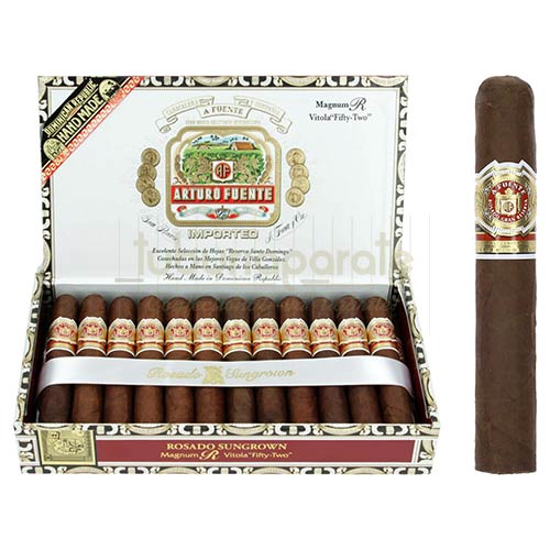 Trabucuri Arturo Fuente Rosado No. 52 (25) Cutie din lemn cu 25 de trabucuri aromate de origine Arturo Fuente Rosado No. 52