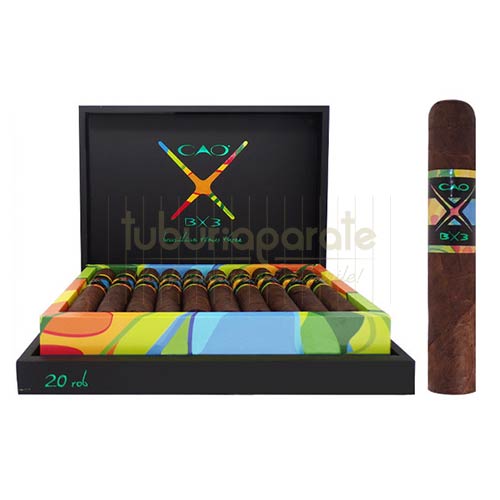 Trabucuri CAO BX3 Robusto (20) Cutie din lemn cu 20 de trabucuri de tarie medie CAO BX3 Robusto