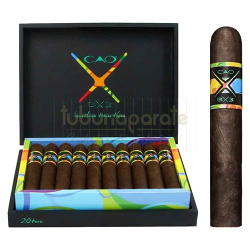 Trabucuri CAO BX3 Toro (20) Cutie din lemn cu 20 de trabucuri de tarie medie CAO BX3 Toro