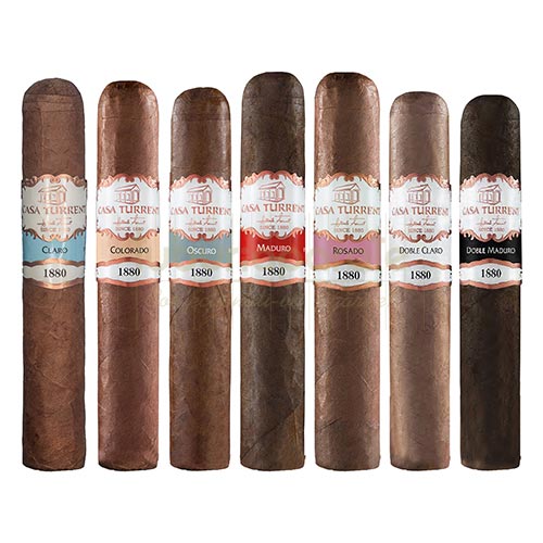 Trabucuri Casa Turrent 1880 Robusto Mix (7) Cutie din lemn cu 7 trabucuri mexicane Casa Turrent 1880 Robusto Mix