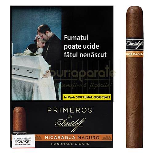 Trabucuri Davidoff Primeros Nicaragua Maduro (6) Pachet cu 6 trabucuri Davidoff Primeros Nicaragua Maduro
