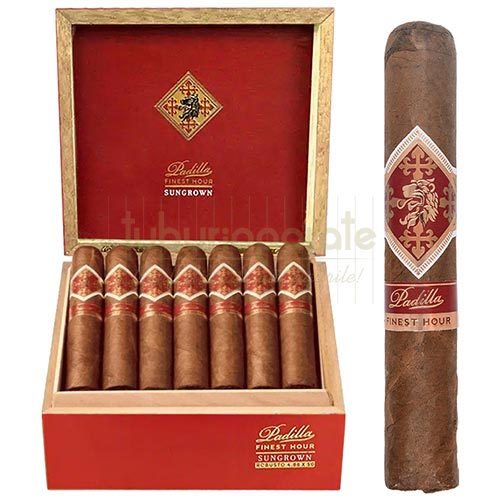Trabucuri Padilla Finest Hour Sungrown Robusto (20) Cutie din lemn cu 20 de trabucuri Padilla Finest Hour Sungrown Robusto