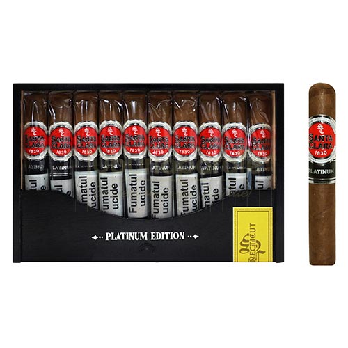 Trabucuri Santa Clara 1830 Platinum Edition Connecticut Robusto (10) Cutie din lemn cu 10 trabucuri editie speciala Santa Clara 1830 Platinum Edition Connecticut Robusto