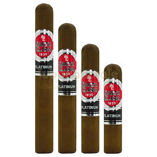 Trabucuri Santa Clara 1830 Platinum Edition Connecticut Sampler (4) Cutie din lemn cu 4 trabucuri sampler Santa Clara 1830 Platinum Edition Connecticut