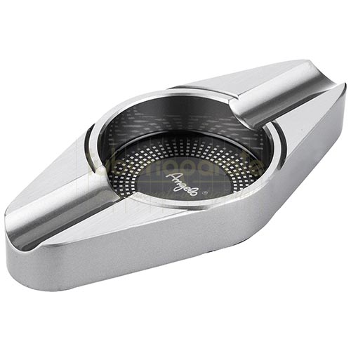 422300 Scrumiera trabuc aluminiu (2 x trabucuri) Scrumiera confectionata din aluminiu pentru 2 trabucuri marca Angelo 422300
