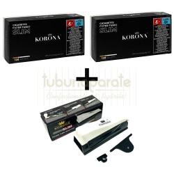 2 x Korona Slim 120 + Aparat Korona Slim Tuburi  Tigari, 2 x Korona Slim 120 + Aparat Korona Slim, TuburiAparate.ro
