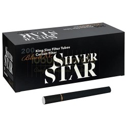 Tuburi Tigari Silver Star Black XL Black Carbon-Activ (24 mm) 200 Tuburi  Tigari, Tuburi Tigari Silver Star Black XL Black Carbon-Activ (24 mm) 200, TuburiAparate.ro