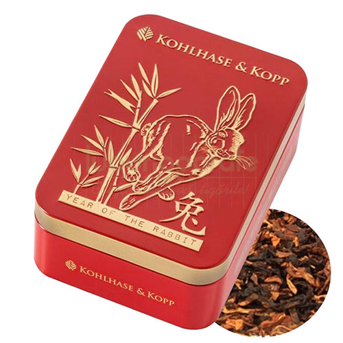 Tutun pentru pipa Kohlhase & Kopp Limited Edition 2023 100g Cutie metalica cu 100 grame de tutun aromatic de pipa Kohlhase & Kopp Year of the Rabbit 100g