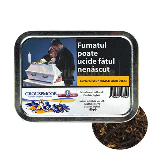 Tutun pentru pipa Samuel Gawith Grousemoor 50g Conserva cu 50g de tutun pentru pipa Samuel Gawith Grousemoor