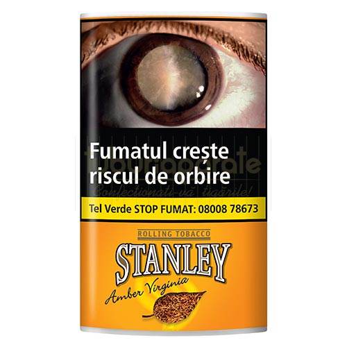Tutun Stanley Amber Virginia 30g pachet cu 30 g de tutun stanley Amber Virginia tarie mediu