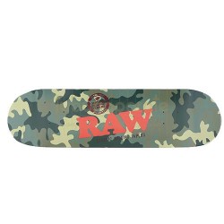 14661 RAW Skate Board Camo & Black