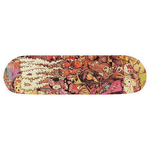 14662 RAW Skate Board Japan & Classic RAW Skate Board Japan & Classic cu model japonez confectionat din lemn de artar