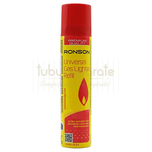 Gaz brichete Ronson (90 ml) Tub cu 90 ml de gaz universal pentru incarcat brichete marca Ronson