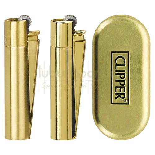 Bricheta Clipper 40 Gold Metalic (metalica) Bricheta Clipper originala reincarcabila cu gaz confectionata din metal model Gold Metalic