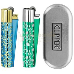 Bricheta Clipper 58 Blue & Green Pattern (metalic)