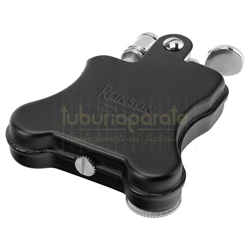 Bricheta Ronson Banjo Black Matte Bricheta cu benzina din otel inoxidabil Ronson Banjo Black Matte