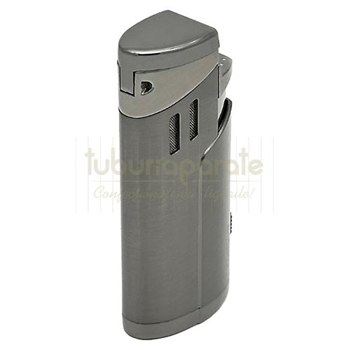 Bricheta trabuc Ronson Cyclon Gun Metal (punch) Bricheta metalica trabuc Ronson Cyclon Gun Metal cu punch cu flacara antivant