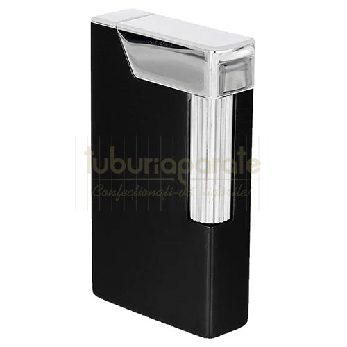 Bricheta Ronson Eloquence Black Bricheta cu benzina din otel inoxidabil Ronson Eloquence Black