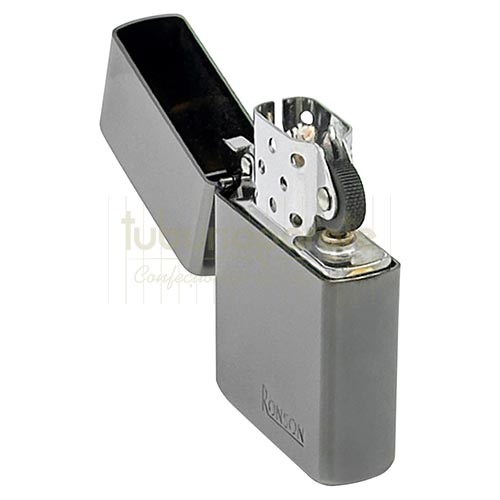Bricheta Ronson cu benzina Black Ice Bricheta metalica Ronson cu benzna Black Ice de calitate premium