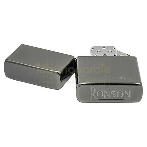 Bricheta Ronson cu benzina Black Ice Bricheta metalica Ronson cu benzna Black Ice de calitate premium