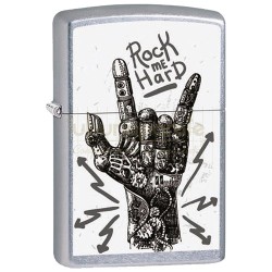 152144 Bricheta Zippo Rock Hand Design