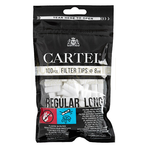 Filtre Tigari Cartel Regular Long 8/22 mm (100) Plic cu 100 filtre Cartel Regular Long 8/22 mm
