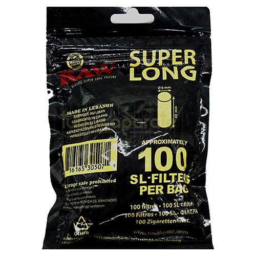 Filtre tigari RAW extra long 6/30 Filtre tigari RAW extra long 6/30 pachet cu 100 de bucati