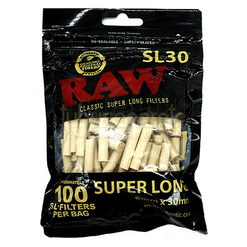 Filtre tigari RAW extra long 6/30 Filtre tigari RAW extra long 6/30 pachet cu 100 de bucati