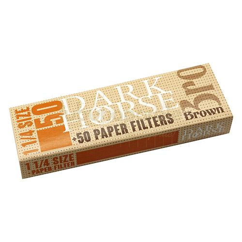 Foite Rulat Tutun Dark Horse Brown 1 1/4 + Filter Tips Foite pentru rulat tutun Dark Horse Brown 1 1/4 cu filter tips incluse