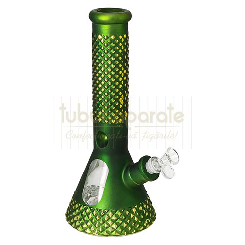 Bong Bullet 16 Green (sticla) Bong pentru fumat confectionat din sticla Bullet 16 Green