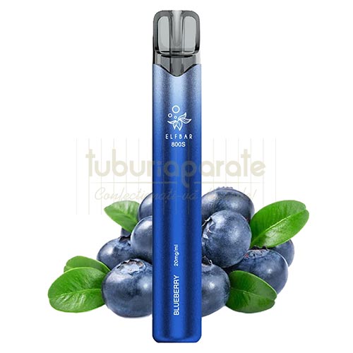 Elf Bar 800S Turbo Blueberry (2%) Mini narghilea Elf Bar 800S Turbo Blueberry nicotina 2% cu aroma de afine dulce