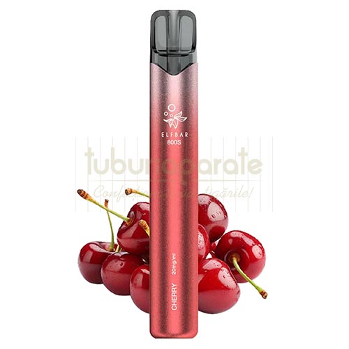 Elf Bar 800S Turbo Cherry (2%) Elf Bar 800S Turbo Cherry mini narghilea de unica folosinta cu nicotina si aroma de cirese