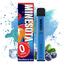 Mini narghilea Minesota Blueberry Ice (0 mg) 700 pufuri