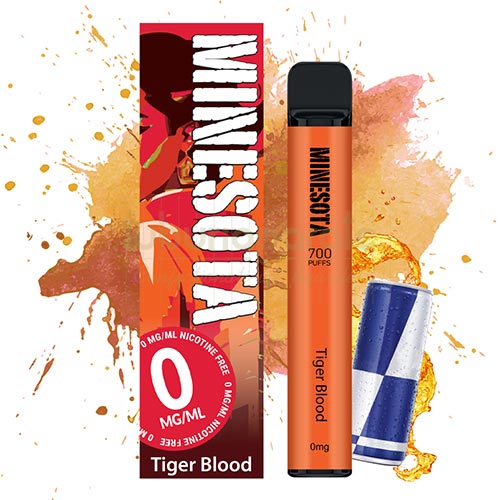 Mini narghilea Minesota Energy Drink (0 mg) 700 pufuri Tigara electronica de unica folosinta fara nicotina aroma de bautura energizanta cu 700 pufuri Minesota Energy Drink