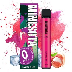 Mini narghilea Minesota Ice Lychee (0 mg) 700 pufuri