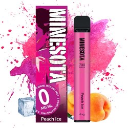 Vape fara nicotina, Mini narghilea Minesota Peach Ice (0 mg) 700 pufuri, TuburiAparate.ro