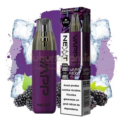 Vape unica folosinta, Mini narghilea VIVO Nexxt Blackberry Ice (20 mg) 1000 pufuri, TuburiAparate.ro