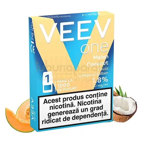Arome Veev One Veev One Vaping Device Kit VEEV ONE Melon Coconut (1  capsula) | TuburiAparate.ro