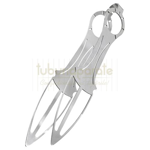 Cleste carbuni Kaya Emira Cleste metalic pentru carbuni de narghilea cu lungimea totala de 23 cm Kaya Basil